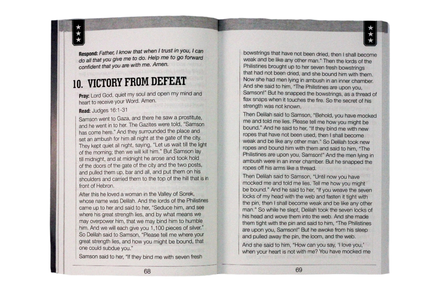 Military Bible Challenge - Guidebook (Large Print)