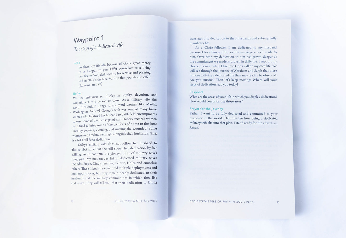 Journey of a Military Wife Vol 1 Dedicated