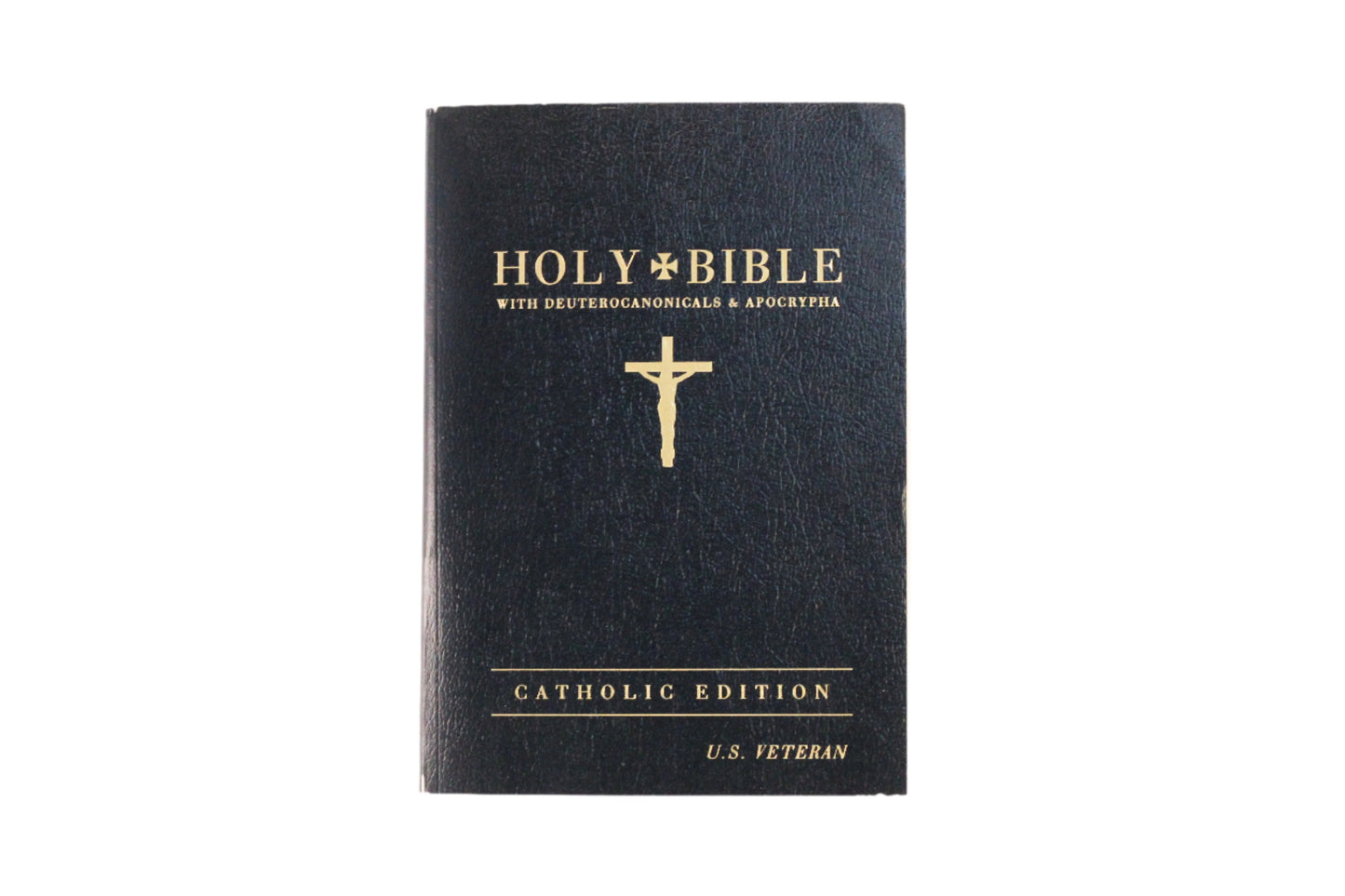 Veteran Bible Catholic (GNT - Large Print) Black