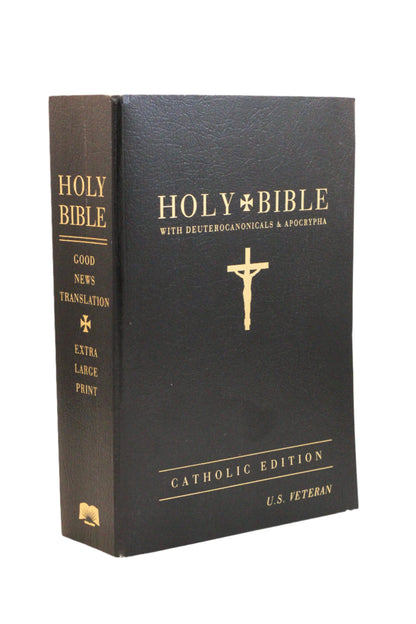 Veteran Bible Catholic (GNT - Large Print) Black