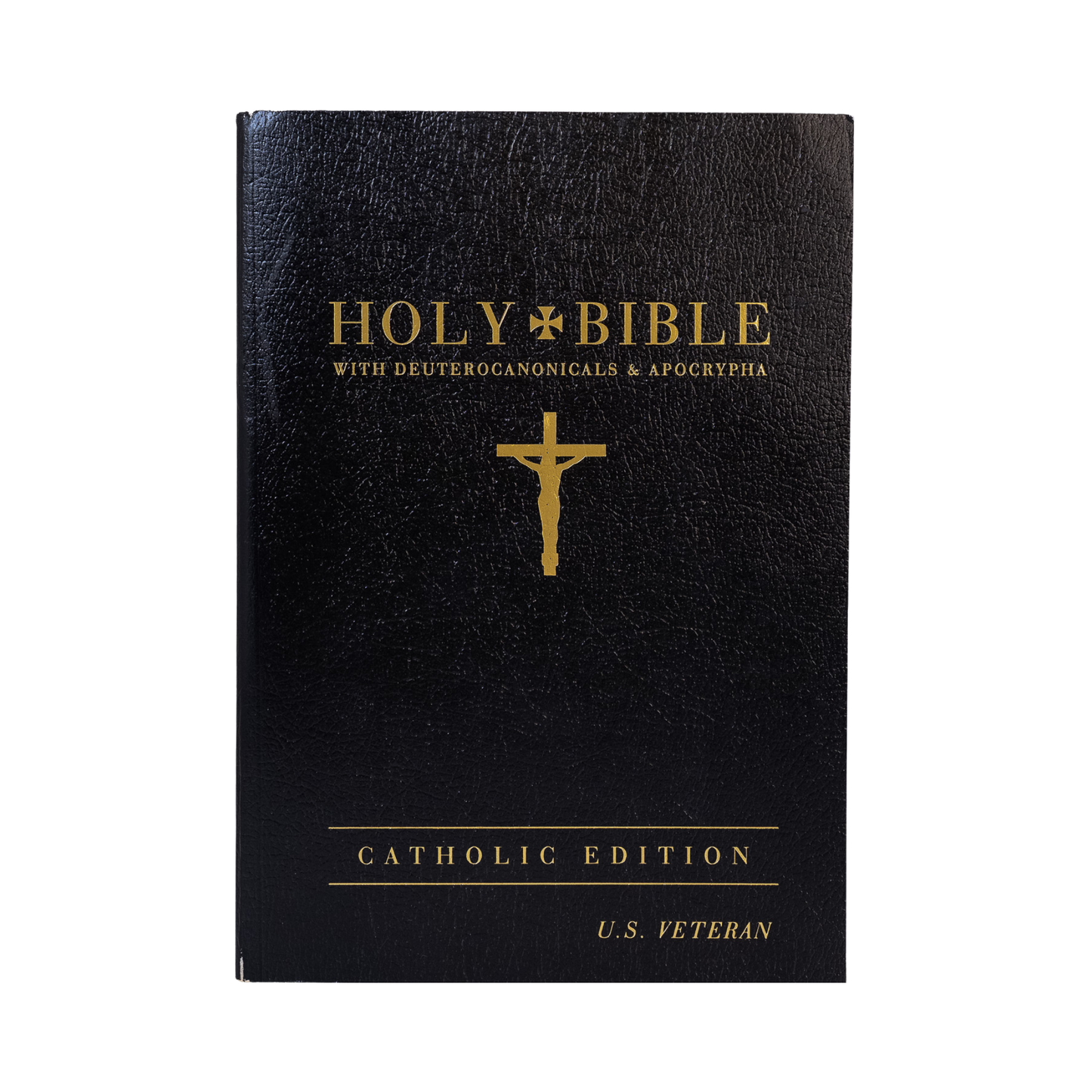 Veteran Bible Catholic (GNT - Large Print) Black
