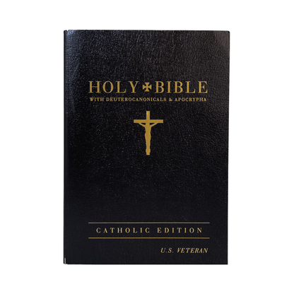 Veteran Bible Catholic (GNT - Large Print) Black