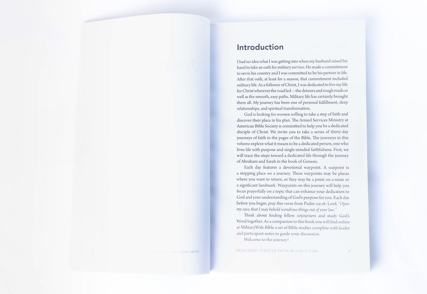 Journey of a Military Wife Vol 1 Dedicated