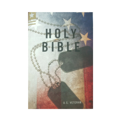 Veteran Extra-Large Print Bible - Flag (KJV)